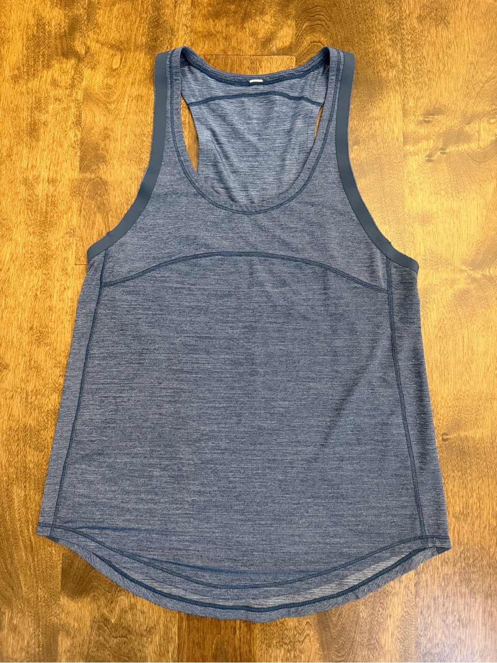 lululemon On Track Singlet Women’s Blue Heathered Running Tank Size 4